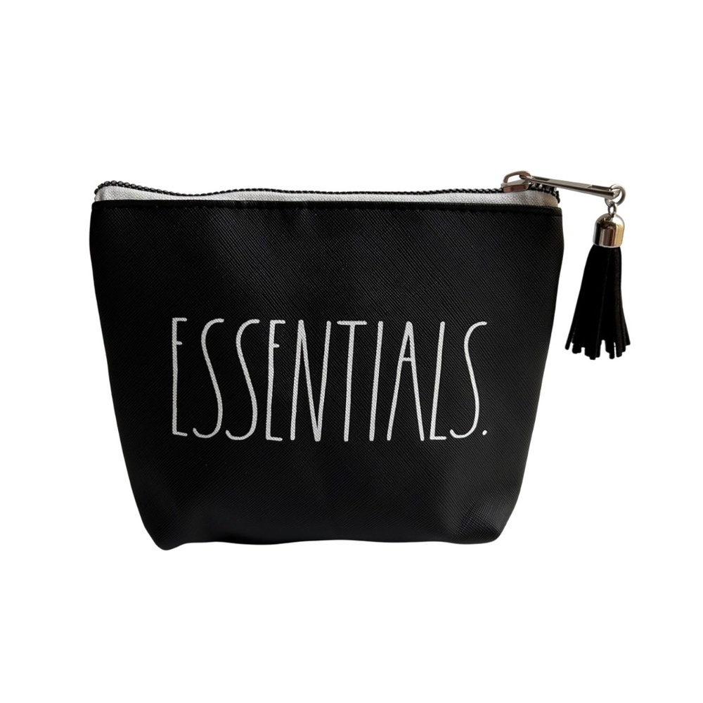 Rae Dunn ESSENTIALS. Small Black Cosmetic Bag NWOT